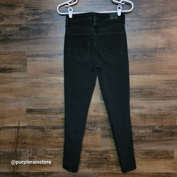 American Eagle Jeans 4 Jegging Super Hi Rise 360 Next Level Stretch Black Wash - Picture 2 of 12